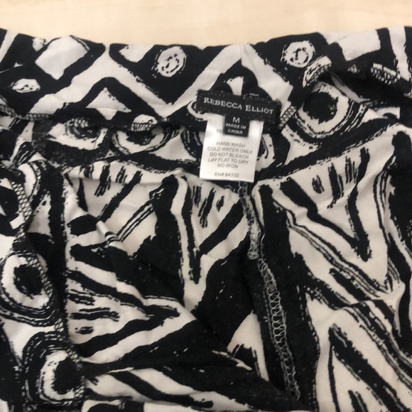 Tribal Print Front Slit Wide Leg Pants - Picture 7 of 7